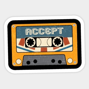 vintage Accept Sticker